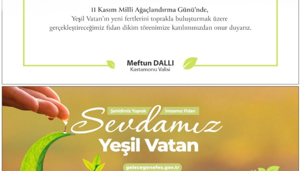 11 Kasım Milli Ağaçlandırma Günü Etkinliği Hk.